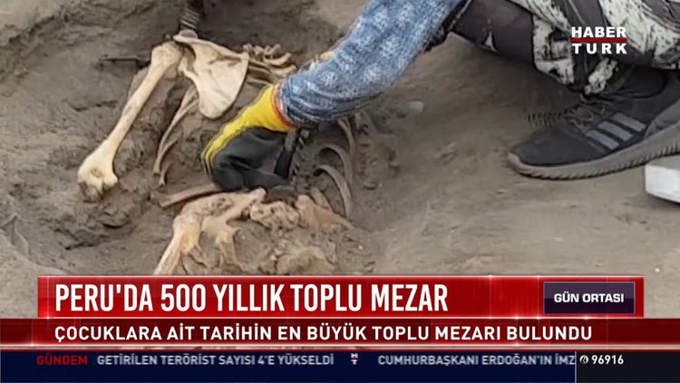 Peru'da 500 yıllık toplu mezar