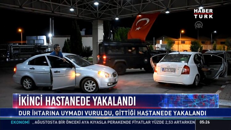 Hastaneden firar etmeye çaılştı