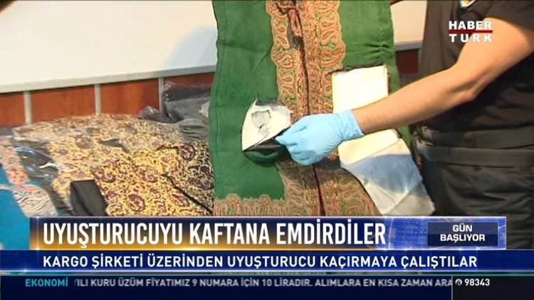 Uyuşturucuyu kaftana emdirdiler