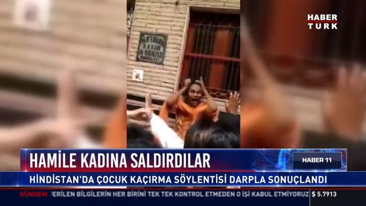 Hamile kadına saldırdılar