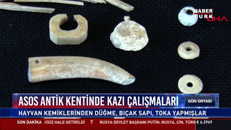 Asos'ta 7 bin yıllık balta bulundu