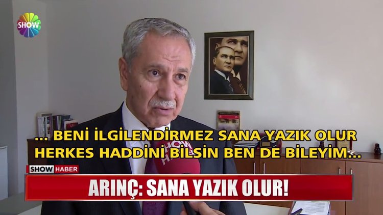 Bülent Arınç'tan Turan'a sert yanıt