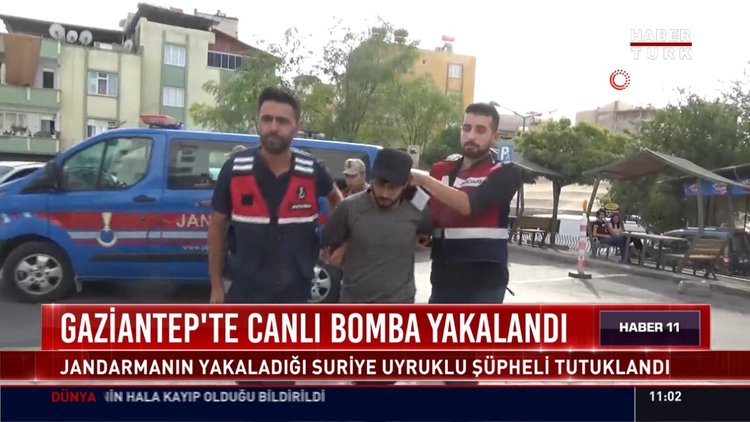 Gaziantep' te canlı bomba yakalandı