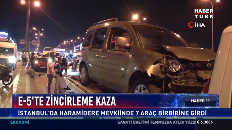 E-5' te zincirleme kaza