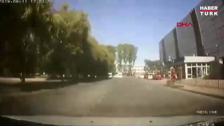 Motosikletli, feci kazadan sağ kurtuldu