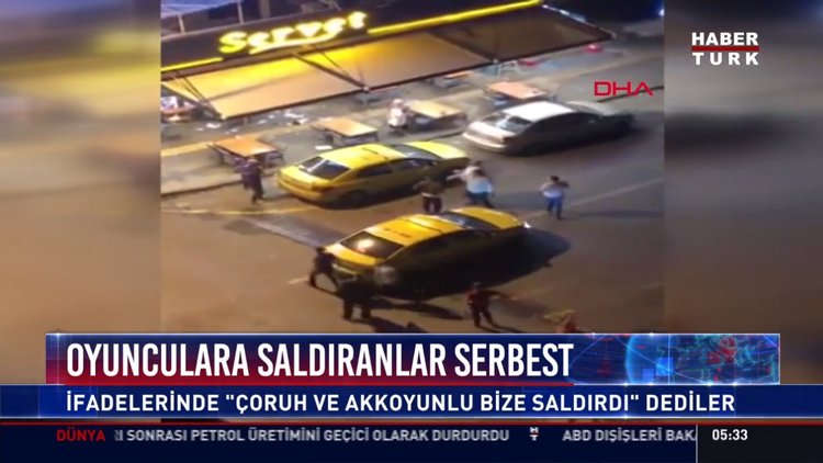 Oyunculara saldıranlar serbest