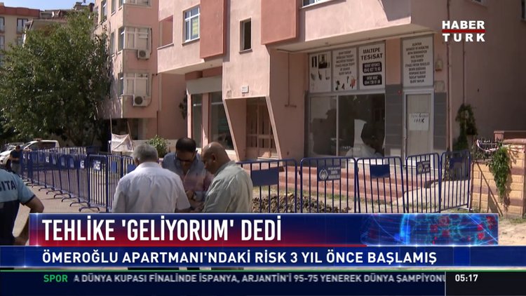 Maltepe'de bir bina boşaltıldı