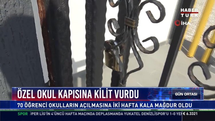 Özel okul kapısına kilit vurdu
