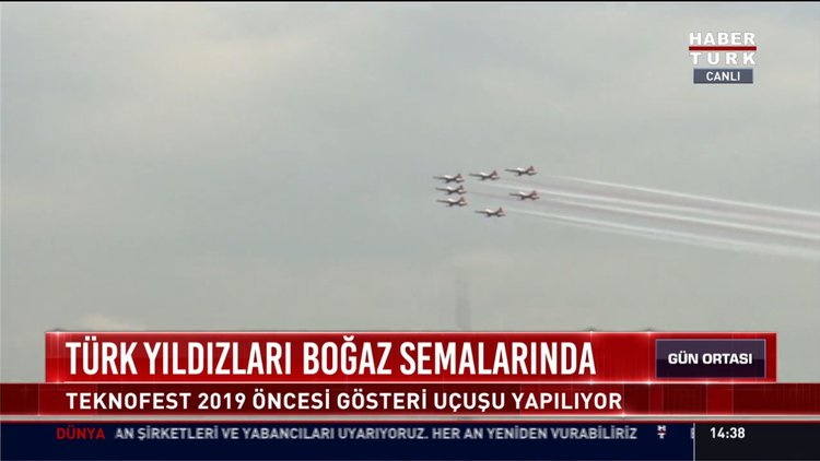 Türk yıldızları boğaz semalarında