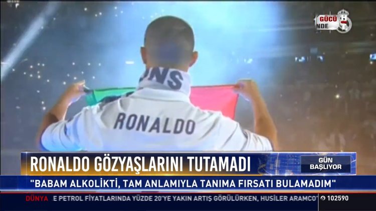 Ronaldo gözyaşlarını tutamadı