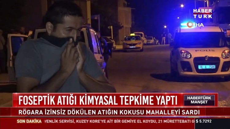 Foseptik  atığı kimyasal tepkime yaptı