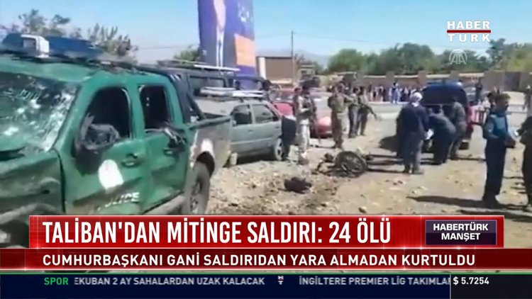 Taliban'dan mitinge saldırı: 24 ölü