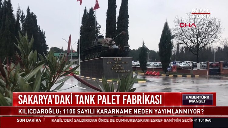 Sakarya'daki tank palet fabrikası