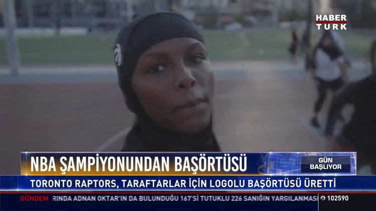 NBA şampiyonundan başörtüsü