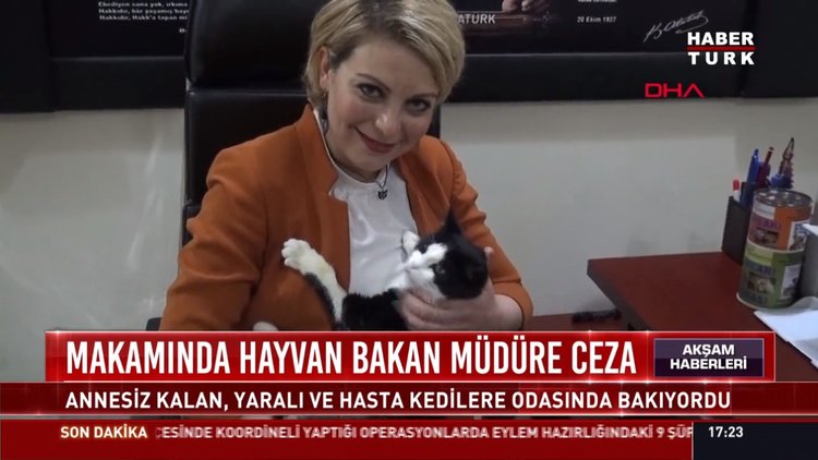 Makamında hayvan bakan müdüre ceza