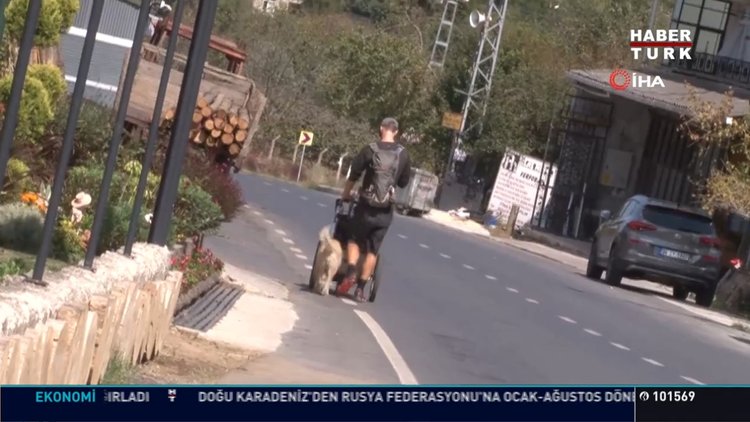 Köpeğiyle dünya turuna çıktı