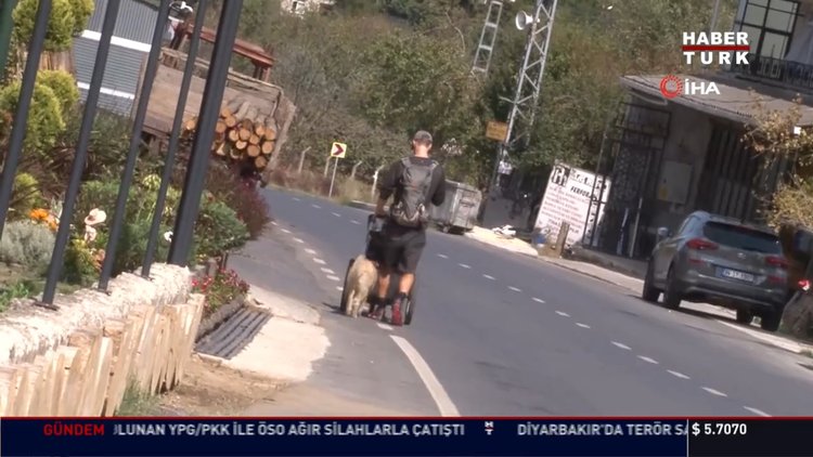 Köpeğiyle dünya turuna çıktı