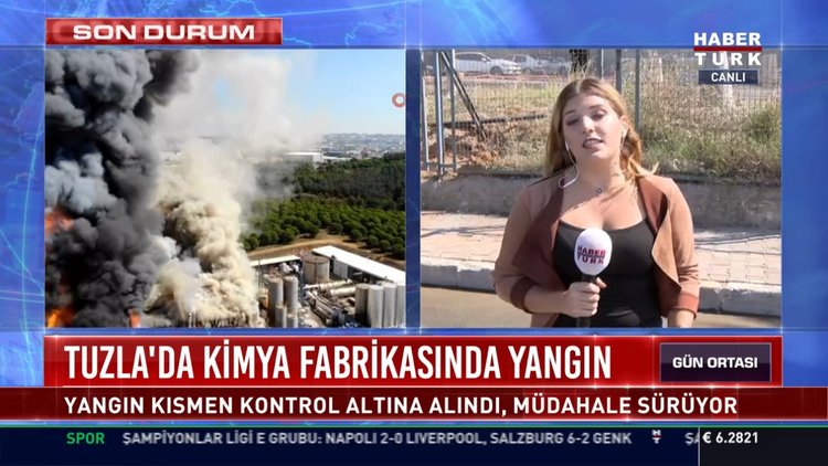 Tuzla'da kimya fabrikasında yangın