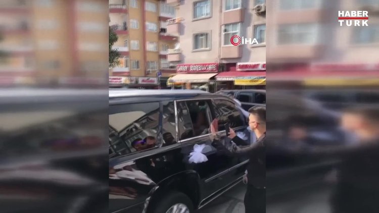 İstanbul'da düğün konvoyunda akılalmaz görüntüler kamerada