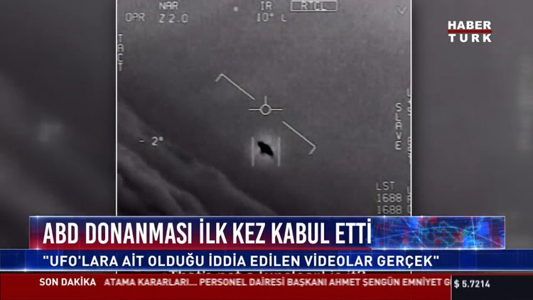 ''Ufo'lara ait olduğu iddia edilen videolar gerçek''