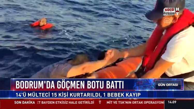 Göçmen botu battı! 1 bebek kayıp