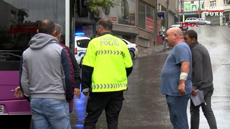 Son dakika: Kağıthane'de otobüs 5 araca çarptı!