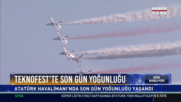 Teknofest'te son gün yoğunluğu