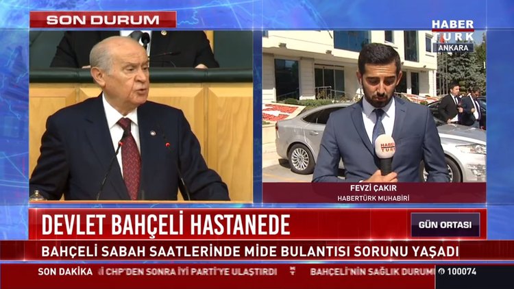 Devlet Bahçeli hastanede