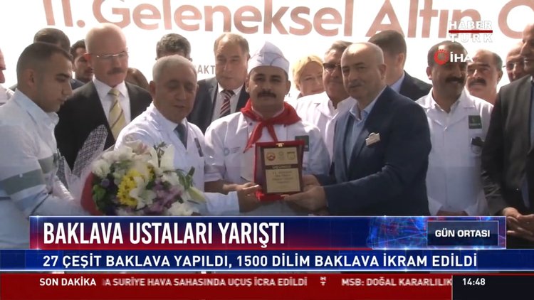 Baklava ustaları yarıştı