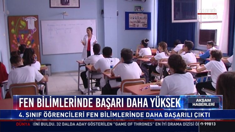 Fen Bilimlerinde başarı daha yüksek