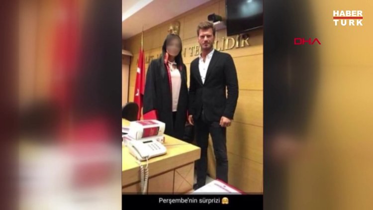 Kıvanç Tatlıtuğ ile fotoğraf çektiren hakime inceleme