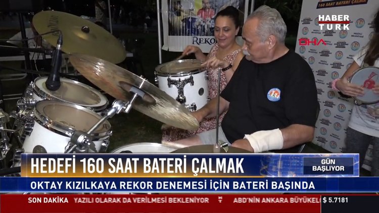 160 saat aralıksız bateri çalacak