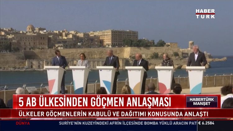 5 AB ülkesinden göçmen anlaşması