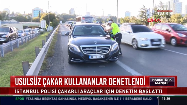 Usulsüz çakar kullananlar denetlendi