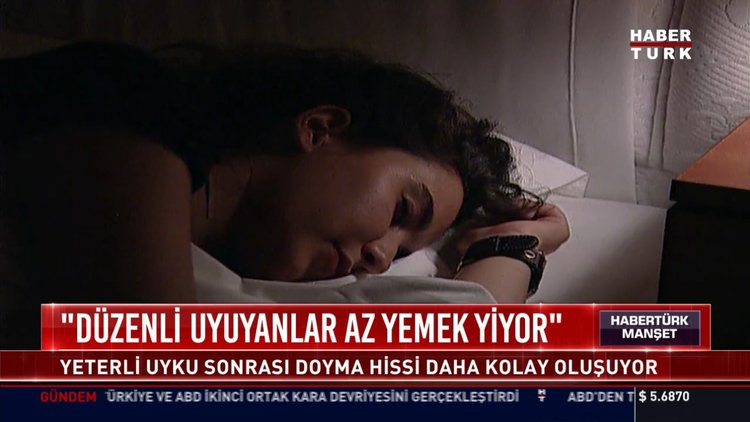 "Düzenli uyuyanlar az yemek yiyor"