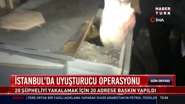 İstanbul'da uyuşturucu operasyonu