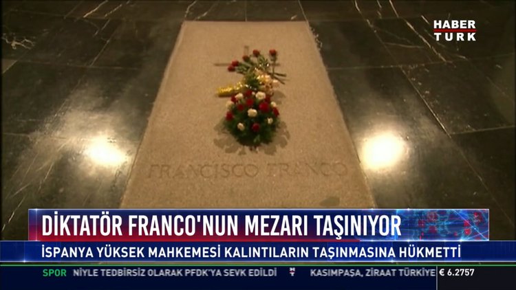Diktatör Franco'nun mezarı taşınıyor