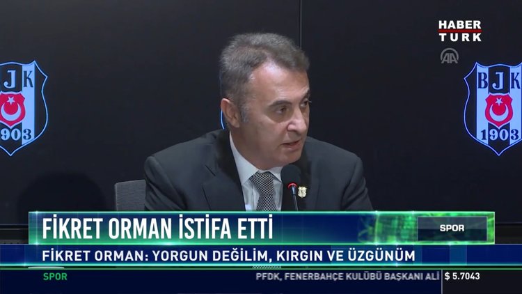 Fikret Orman istifa etti