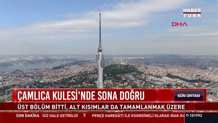Çamlıca kules'inde sona doğru