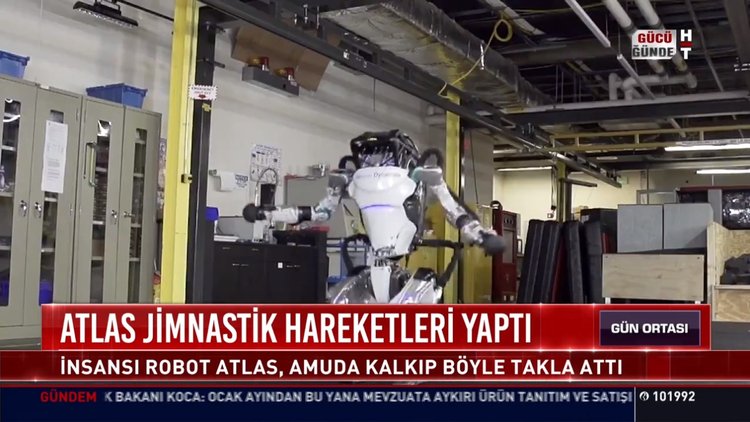 Atlas jimnastik hareketleri yaptı