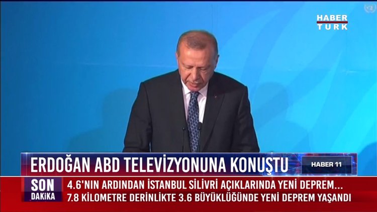 Erdoğan ABD televizyonuna konuştu