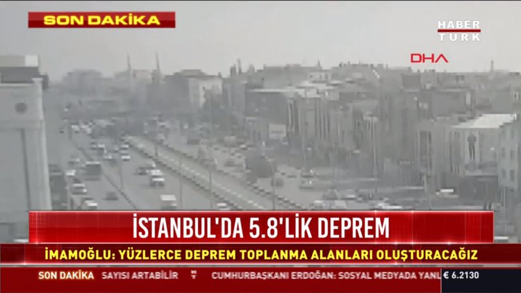 Avcılar'da minarenin yıkılma anı kamerada