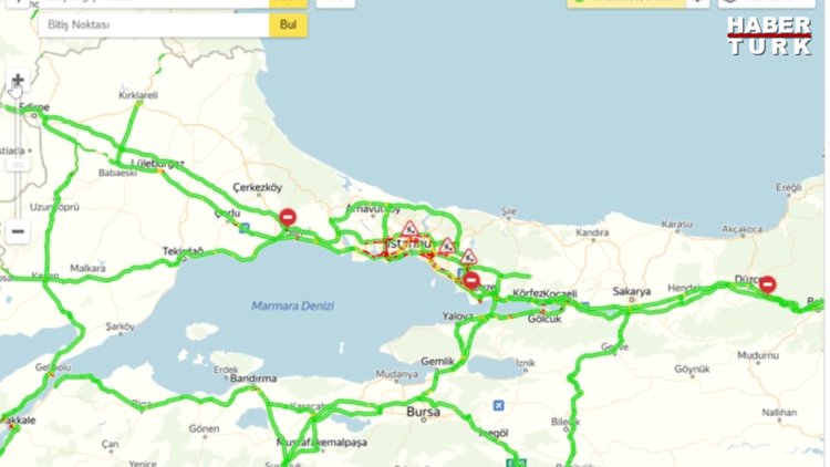 Son dakika: İstanbul depremi sonrası trafik felç