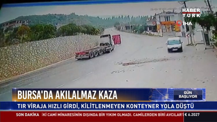 Bursa'da akılalmaz kaza