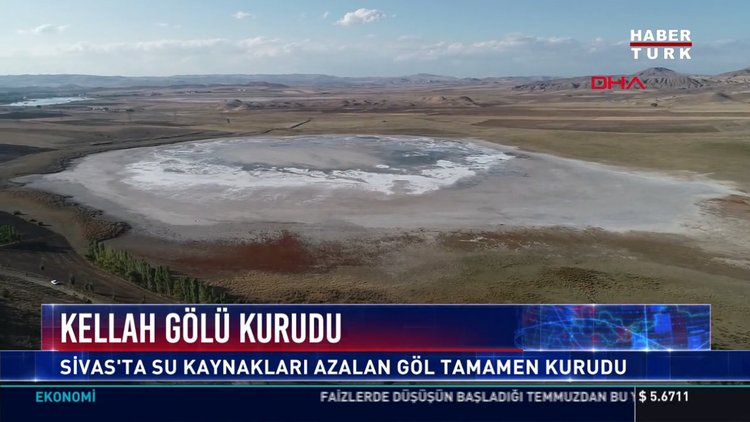 Kellah Gölü kurudu