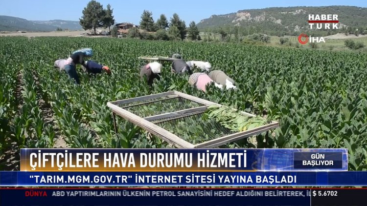 Çiftçilere hava durumu hizmeti