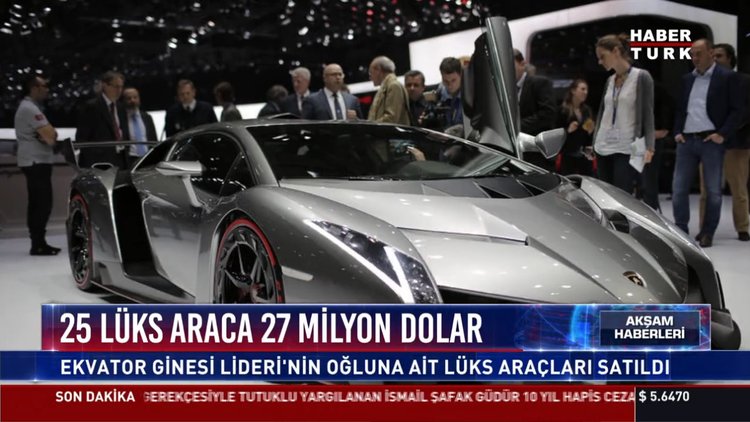 25 lüks araca 27 milyon dolar