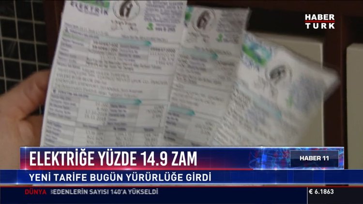 Elektiriğe yüzde 14.9 zam