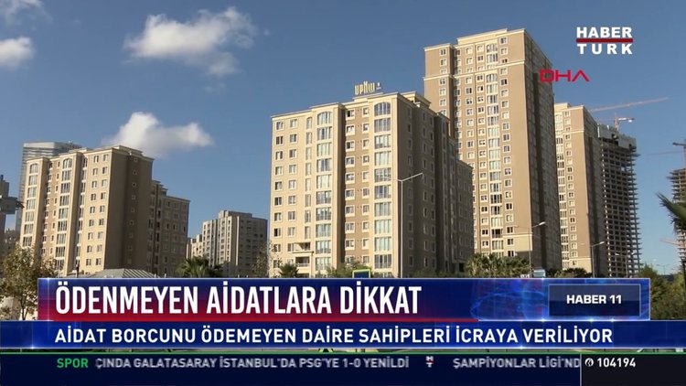 Ödenmeyen aidatlara dikkat