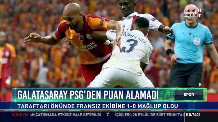 Galatasaray PSG'den puan alamadı